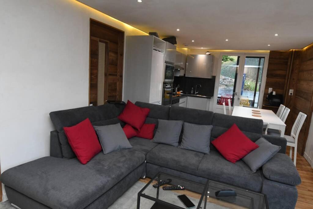 Logement Renove Avec Vue Panoramique La Saussaz Buitenkant foto