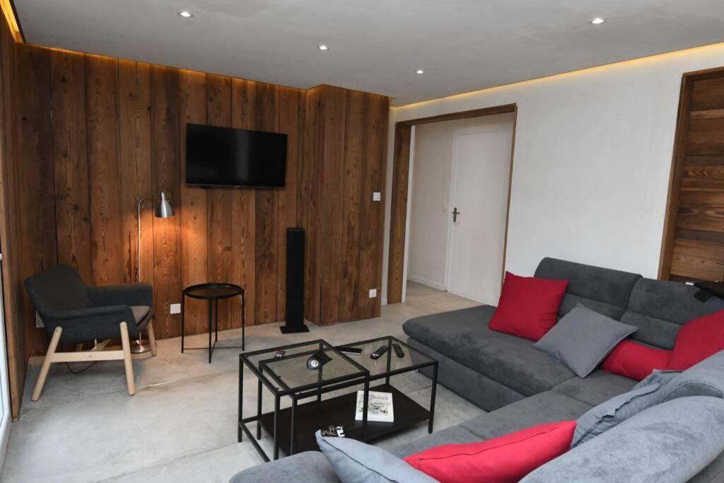 Logement Renove Avec Vue Panoramique La Saussaz Buitenkant foto